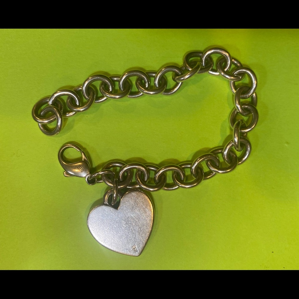 James Avery classic cable bracelet with heart